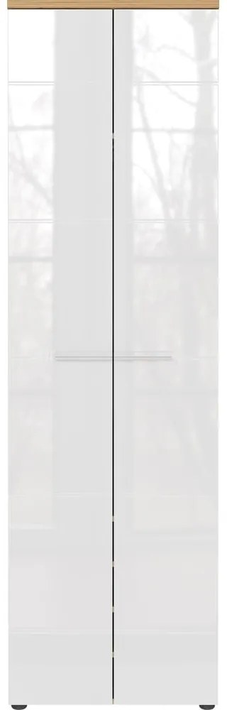 Дъбов гардероб в бял\естествен цвят 60x198 cm Aledo - Germania