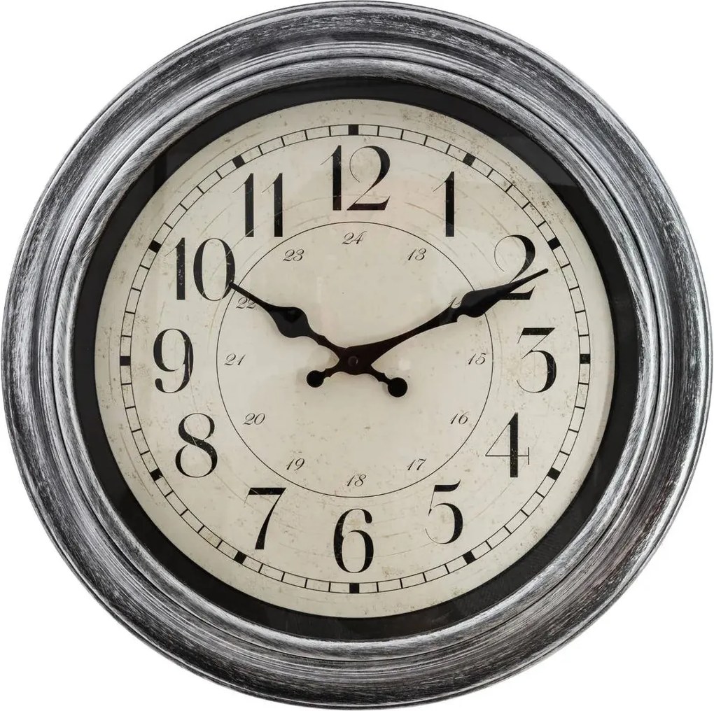 Стенен часовник atmosphera Ilan, С орнаменти, Ø40 см, Пластмаса