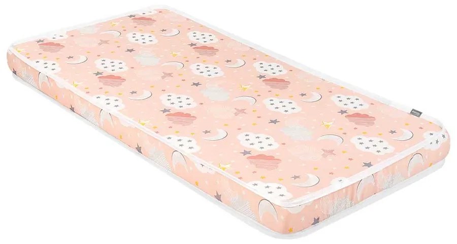 KIKKA BOO Матрак FANTASIA PLUS 60/120/7 см CLOUDS PEACH