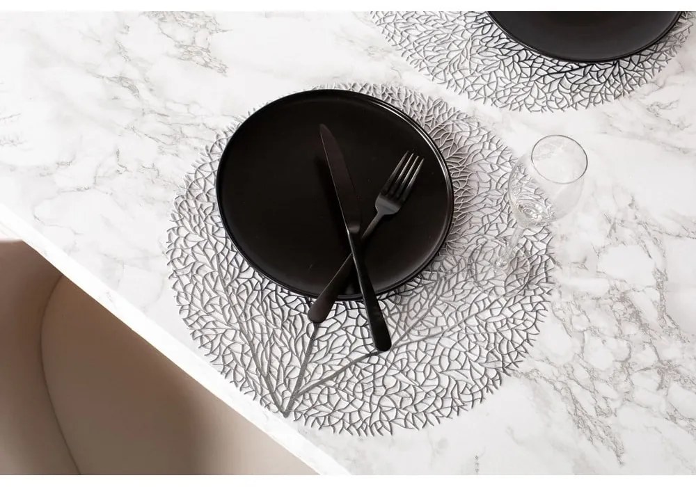 Сребърна подложка за хранене , ⌀ 38 cm - Tiseco Home Studio