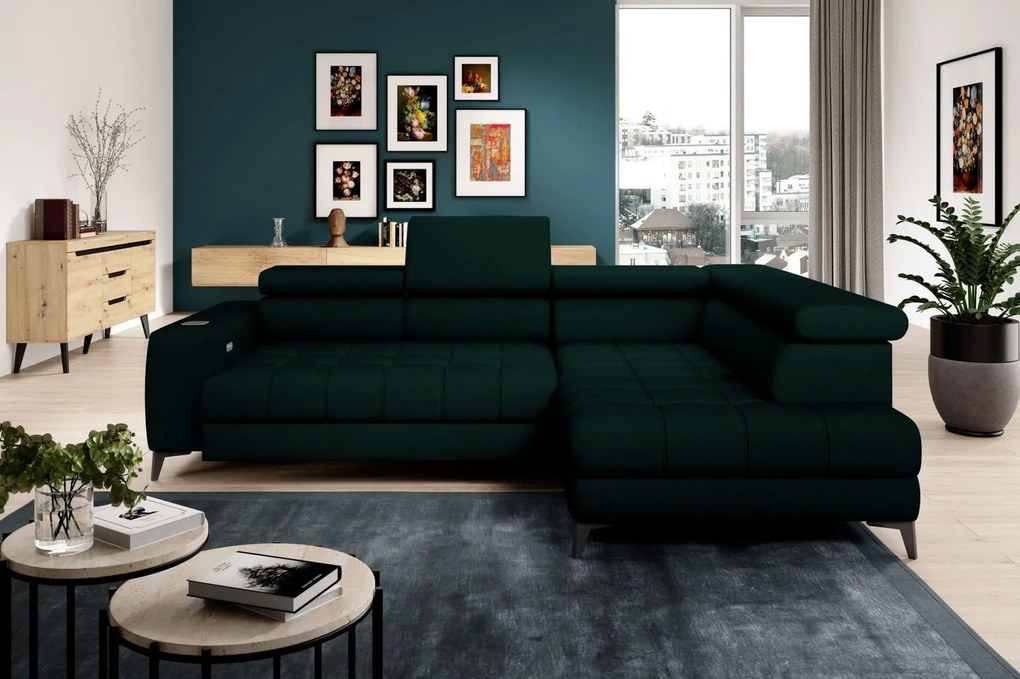 Ъглов диван Baggy-Prasino-Right