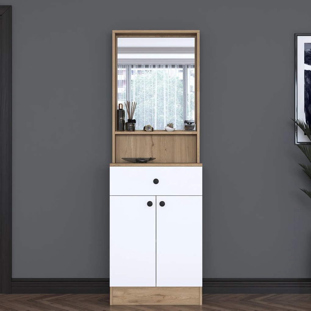 Портманто P6, цвят Орех Бял