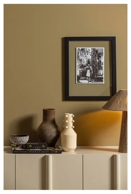 Кремав нисък модулен скрин от борова дървесина 200x85 cm Basu - WOOOD