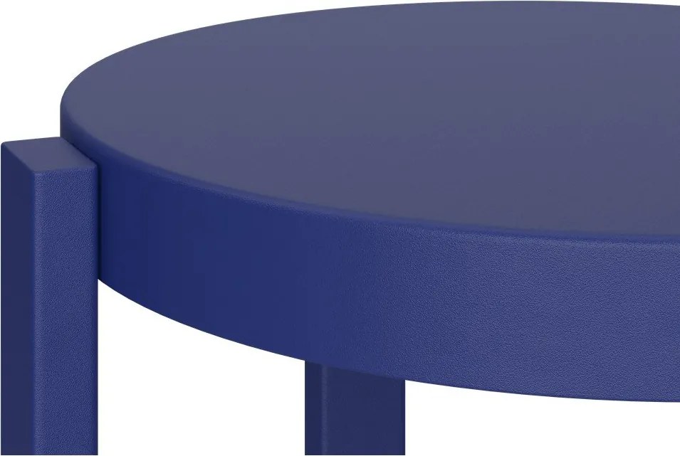 Син стоманен бар стол (височина на седалката 75 cm) Doon – noo.ma