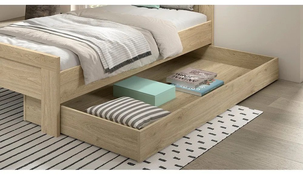 Кутия за съхранение на детско легло 90x200 cm в естествен цвят Sam – Vipack