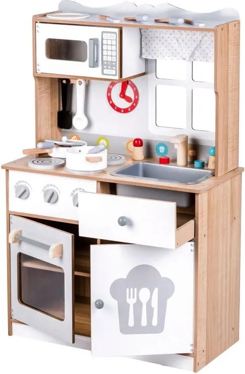 Дървена кухня XXL + кухненски инструменти Ecotoys