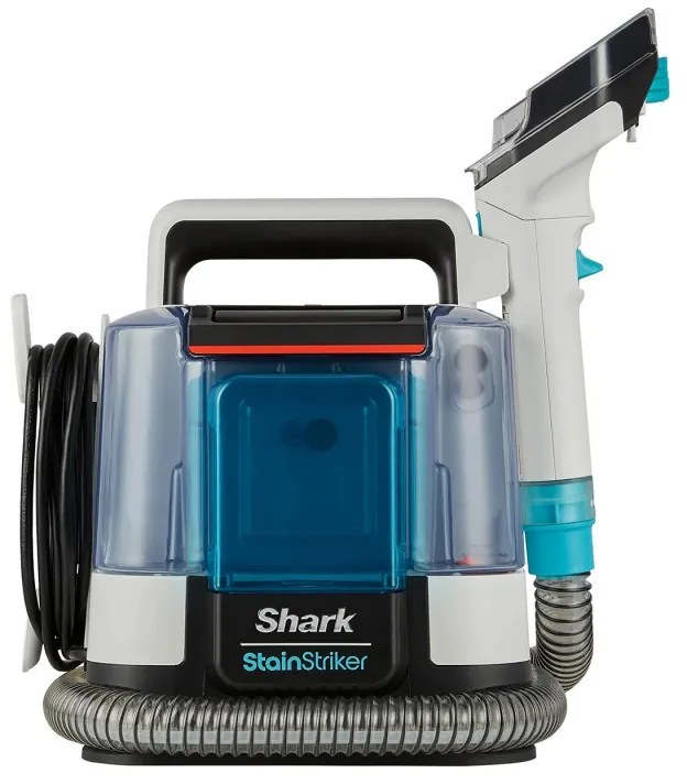 Прахосмукачка за петна Shark StainStriker PX200EUT, 450W, 0.72 л, Преносима, Гъвкав маркуч, 5 приставки, Бял