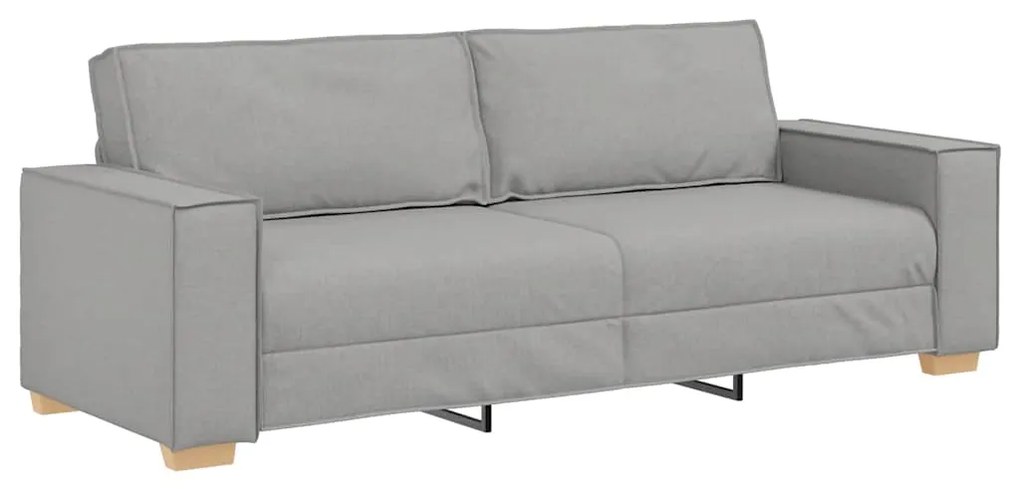 4104998 vidaXL 3-местен диван, облачно сив, 180 см, плат