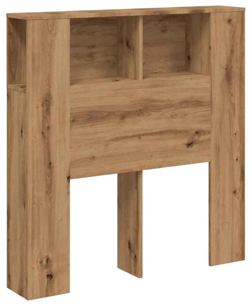 856877 vidaXL Табла за легло тип шкаф, 100x19x104,5 см, инженерно дърво