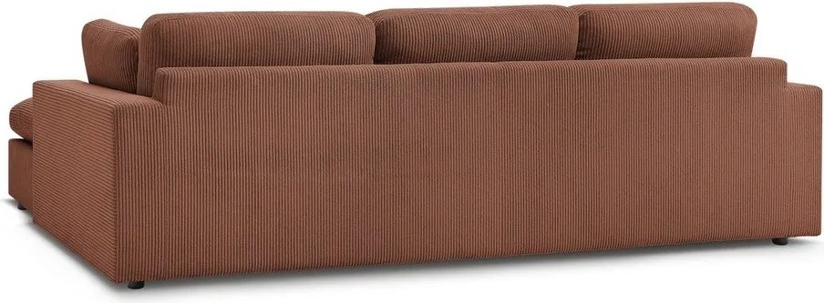 Оранжев ъглов диван от рипсено кадифе Belair – Bobochic Paris