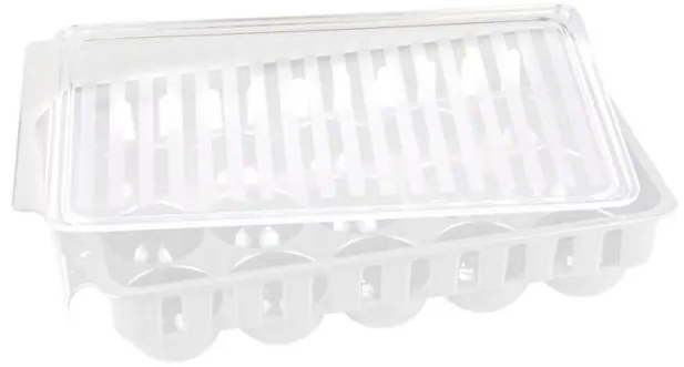 Horecano - Пластмасова кутия за яйца 15бр. бяла HOME-(F-32-W)