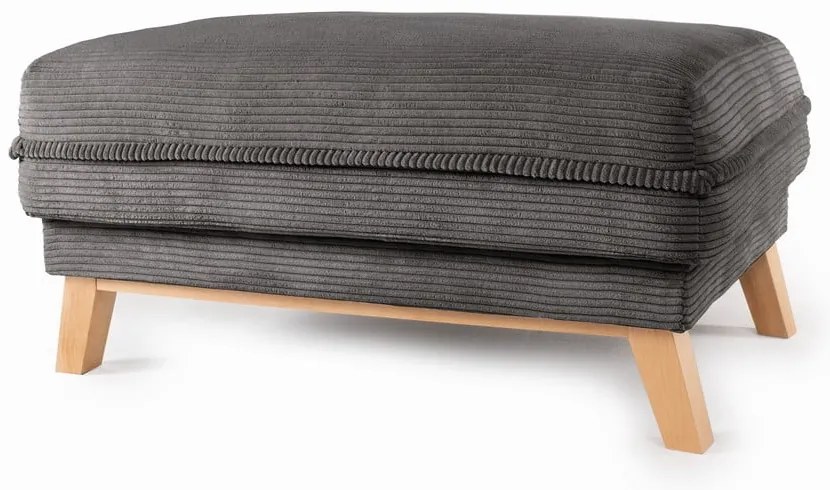 Сива табуретка от рипсено кадифе Tori – Bonami Selection