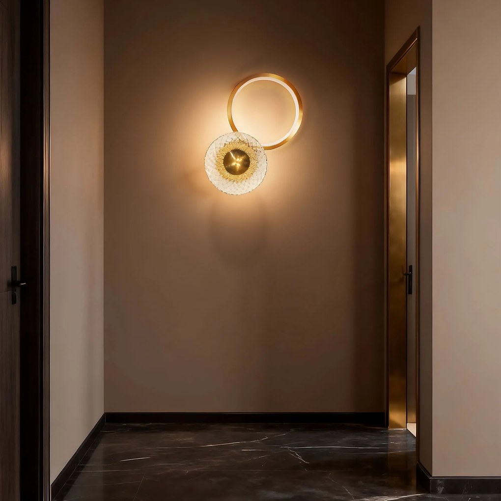 СТЕННА ЛАМПА LED LHJ071-W Brush Gold