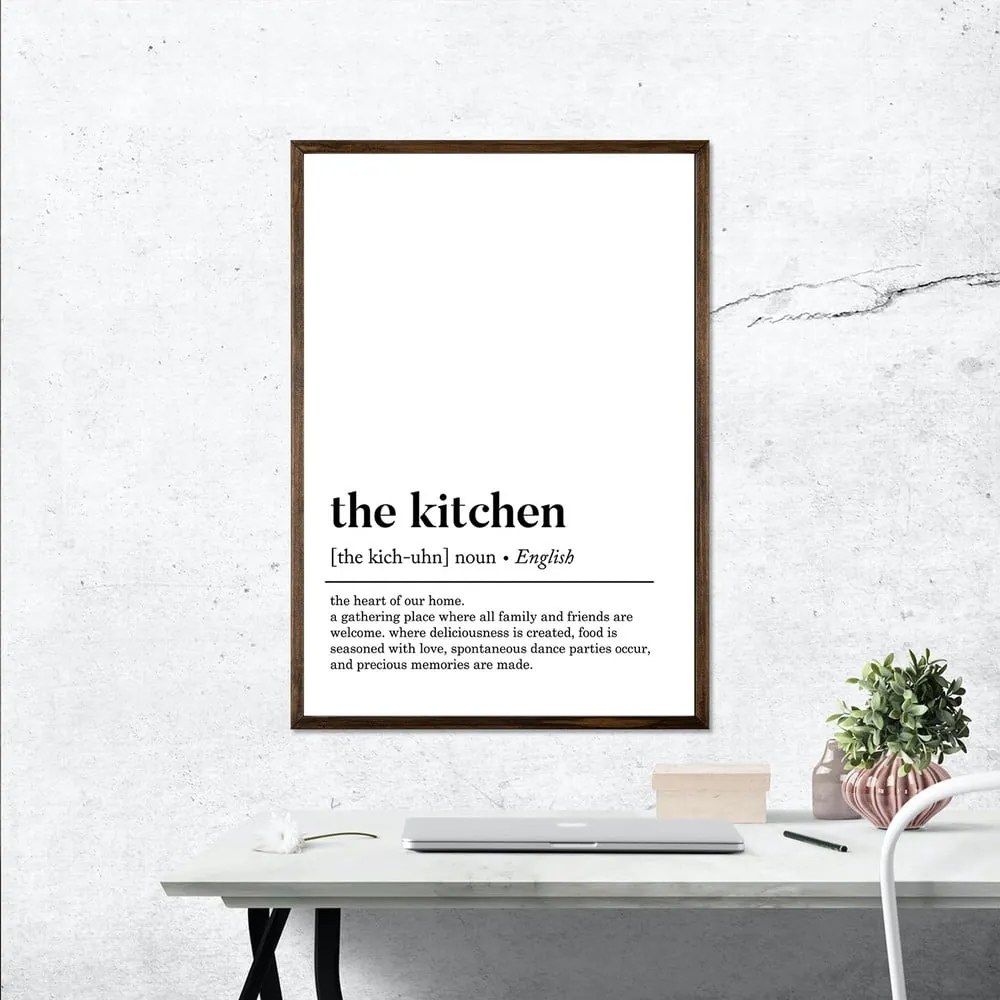 Плакат в рамка 50x70 cm Kitchen - Wallity