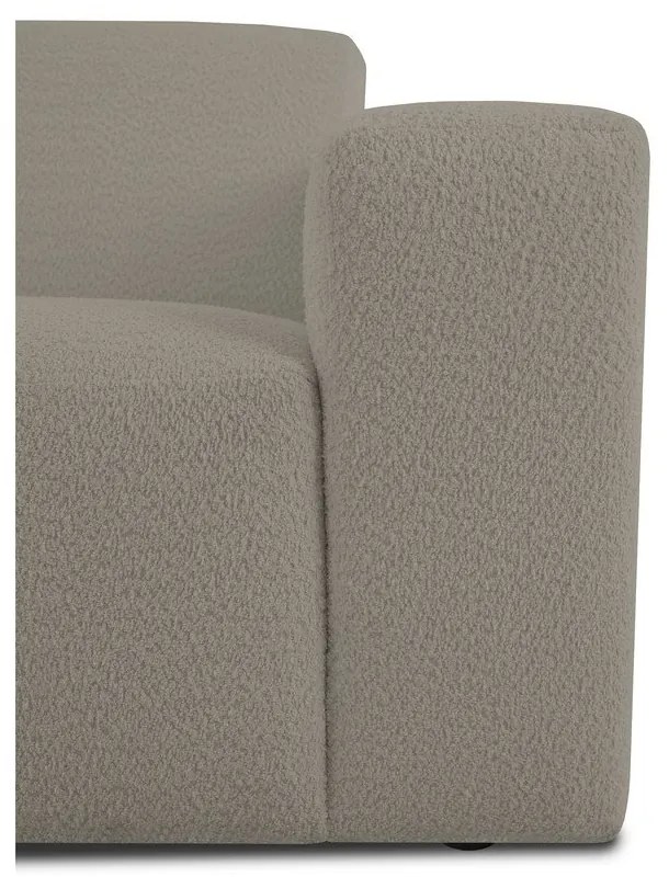 Светлокафяв модулен диван от букле (десен ъгъл) Roxy – Scandic