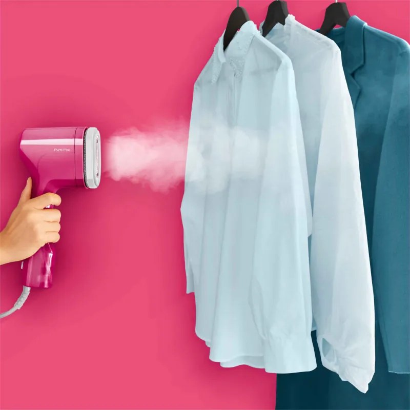 Уред за гладене с пара Tefal DT2023F0, 1300W, 70 мл, 20 г/мин, Индикатор за готовност, Автоматично изключване, Розов