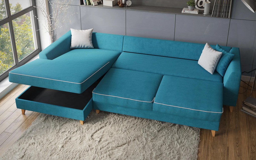 Разтегателен ъглов диван Болоня