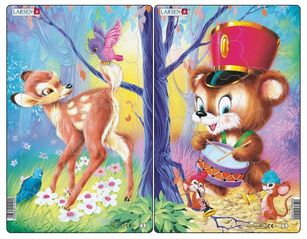 Larsen - Пъзел: Серия - "Животни" - 14 части, среден