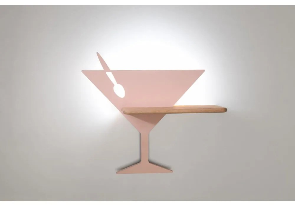 Розова LED стенна лампа Piccolo – Candellux Lighting