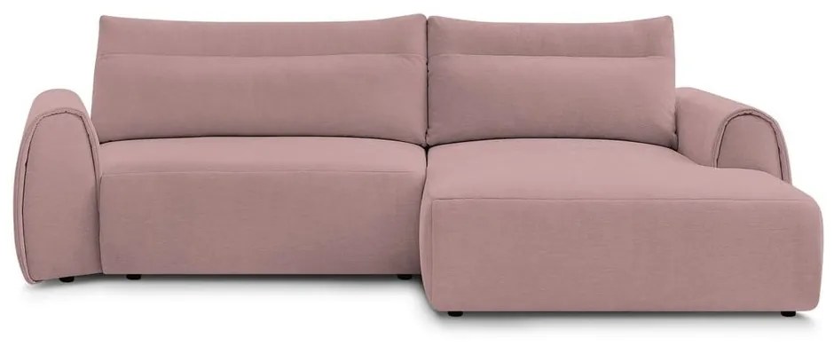 Светлорозов ъглов диван Aden – Bobochic Paris