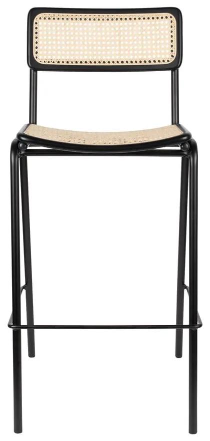 Черни бар столове от ратан в комплект от 2 106 cm Jort - Zuiver