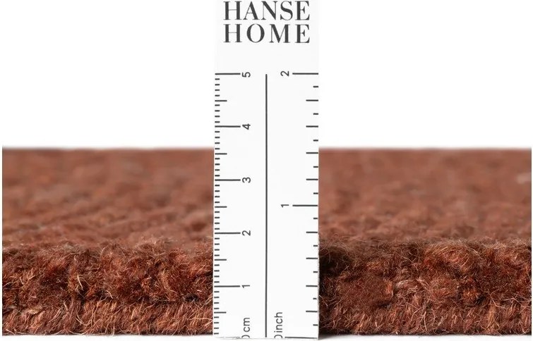 Ръчно изработен вълнен кръгъл килим в тухлен цвят ø 200 cm Calmio – Hanse Home