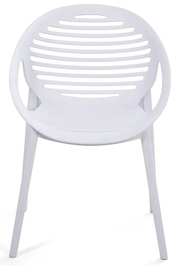 Градински комплект за хранене за 6 души с бял стол Joanna и маса Strong, 210 x 100 cm - Bonami Selection