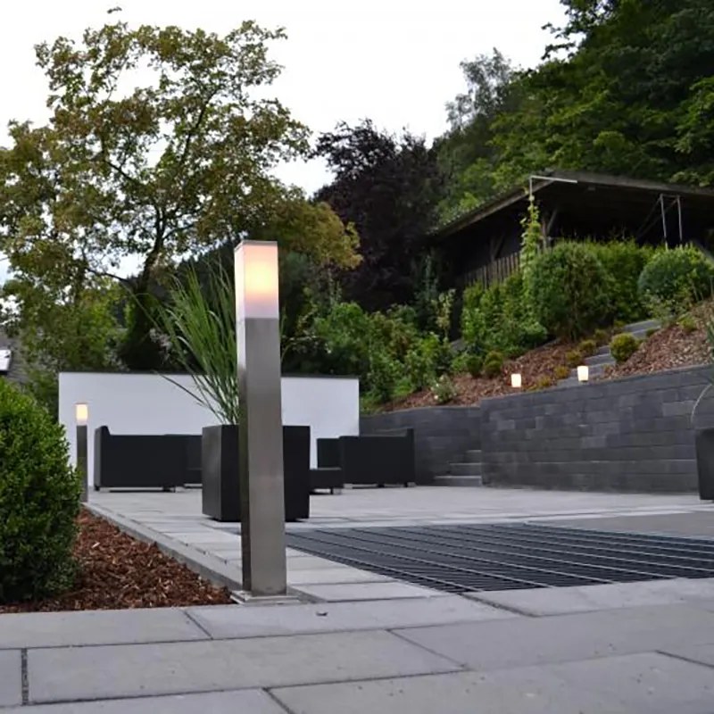 Модерна външна стенна лампа стомана 80 см IP44 - Malios