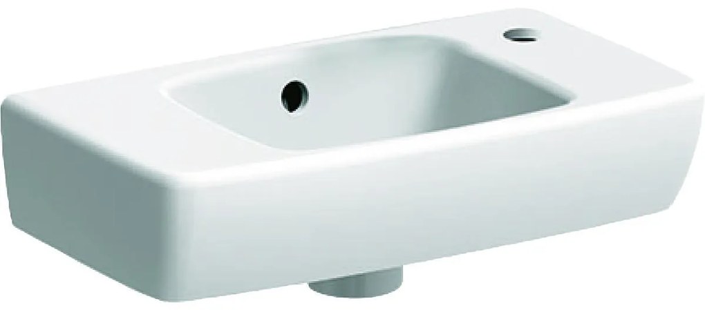Мивка за ръце, къса проекция, с плот, 500.318.01.1, Geberit Selnova Compact
