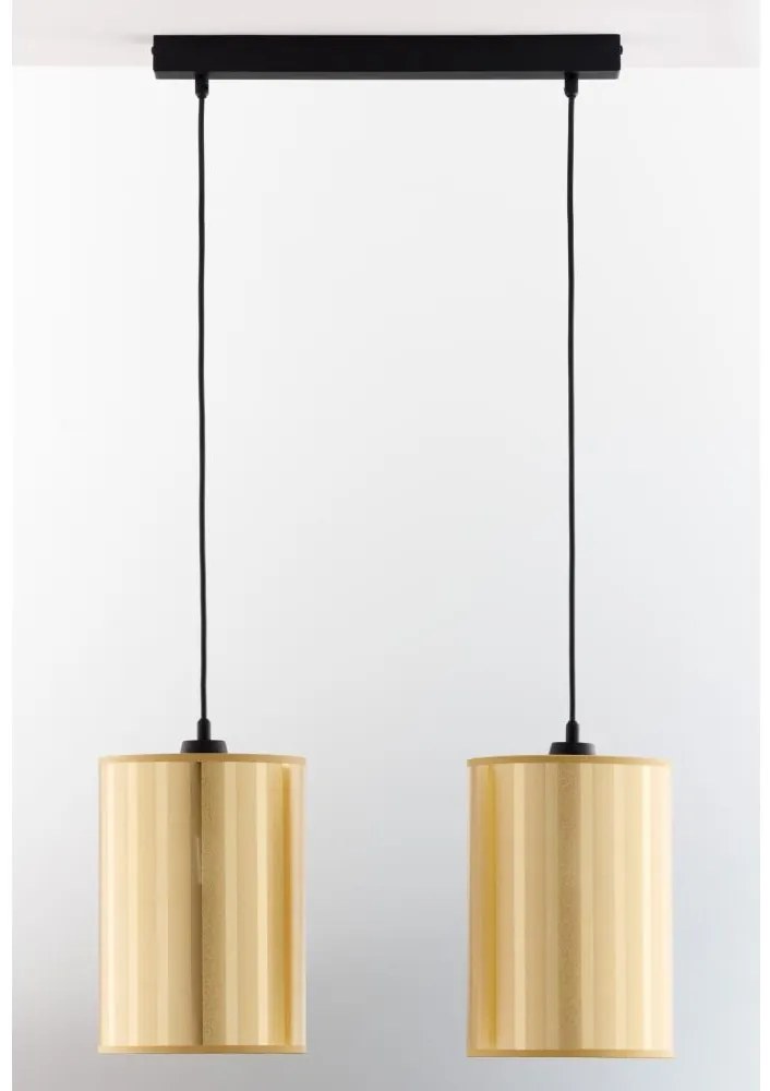 Jupiter 2091 - Полилей на кабел CORTINA 2xE27/15W/230V златен/черен