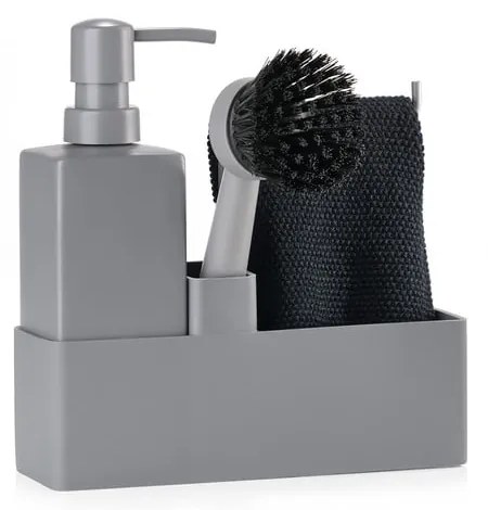 Сива керамична стойка за перилни препарати Singles – Zone