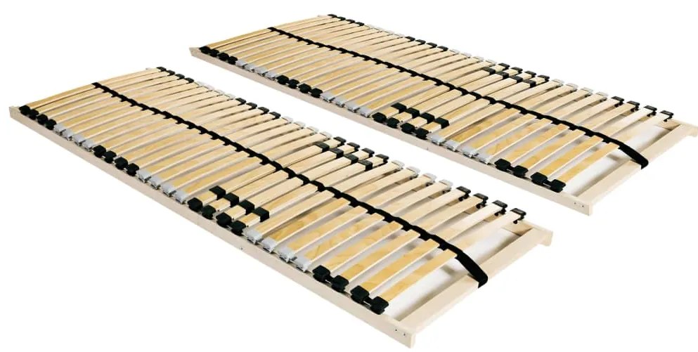 3051416 vidaXL Подматрачни рамки с 28 ламела, 2 бр, 7 зони, 70x200 см