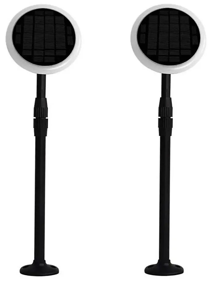 КОМПЛЕКТ 2x LED соларна лампа GARDEN LED/3W/5V 42-80 см 4000K IP65