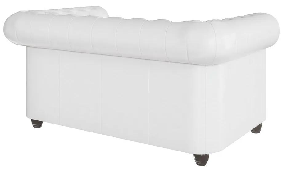 Бял диван от изкуствена кожа 148 cm York - Ropez