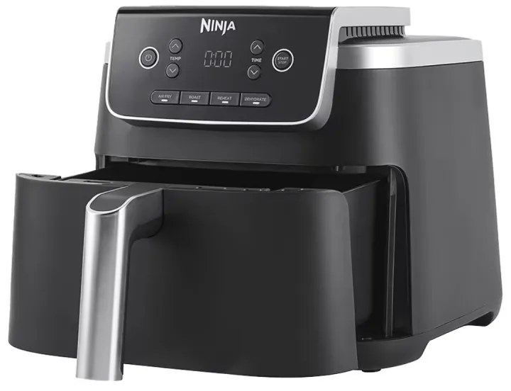 Фритюрник с горещ въздух Ninja AF140EU PRO, 1750W, 4.7 л, 40-240C, 4 програми, Таймер, AirCrisp, Незалепващо покритие, Черен