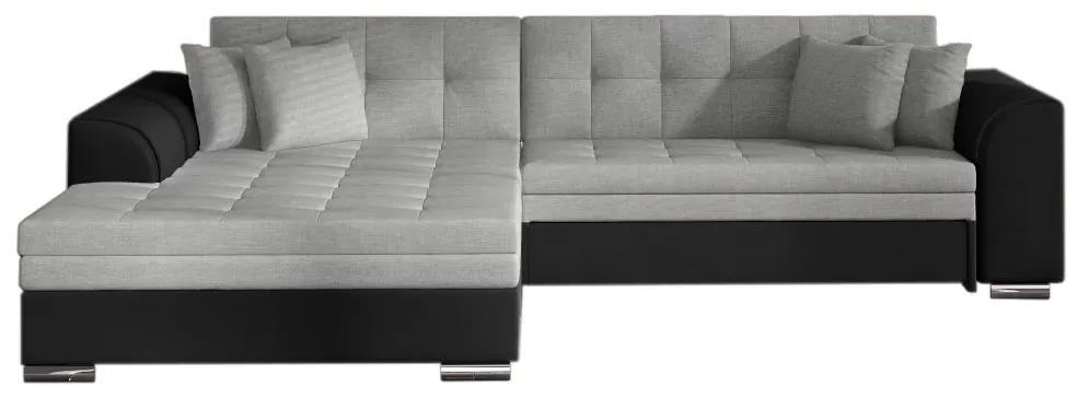 Ъглов разтегателен диван PALERMO, 294x80x196, sawana21/madryd14 (soft11), ляво