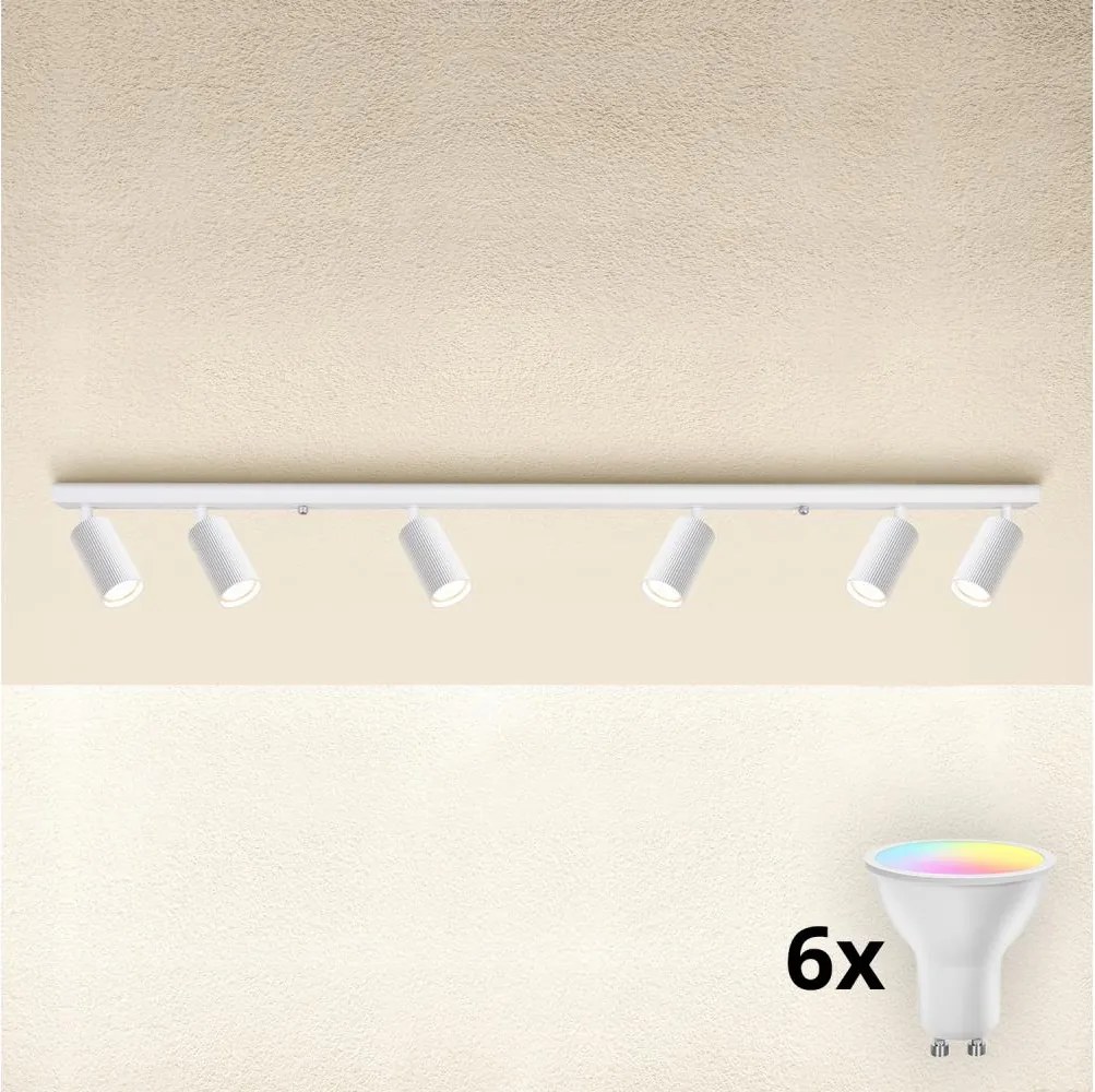 Brilagi - LED RGBW димируемо точково осветително тяло SELE MODERN 6xGU10/6,5W/230V Wi-Fi бяло