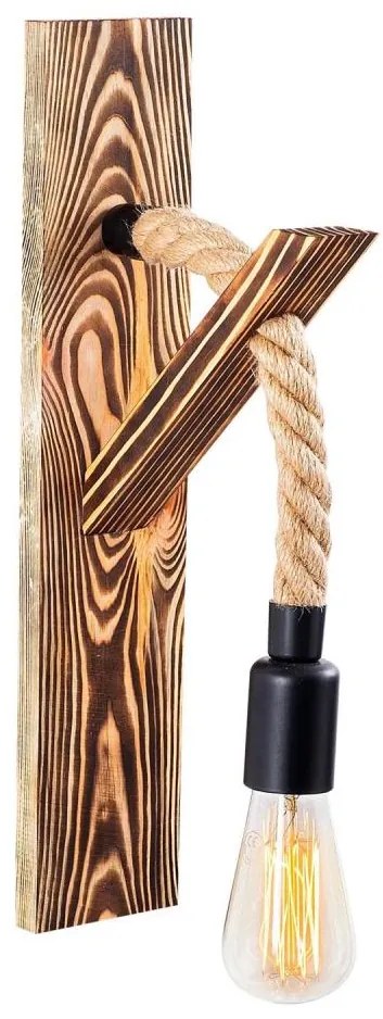 Настенно осветително тяло EREBOS 1xE27/40W/230V кафяво