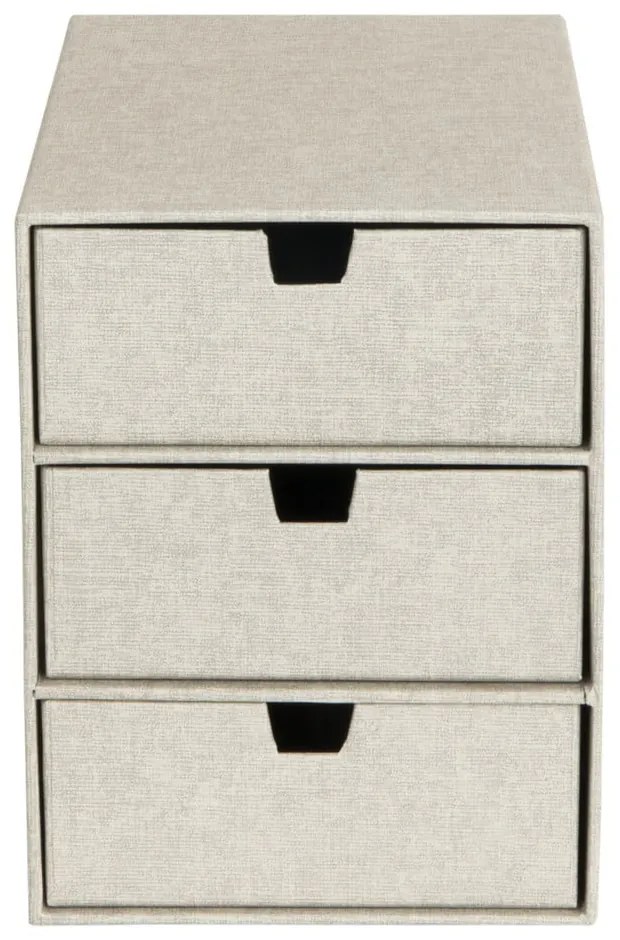 Бежова кутия за чекмеджета с 3 отделения Ingrid - Bigso Box of Sweden