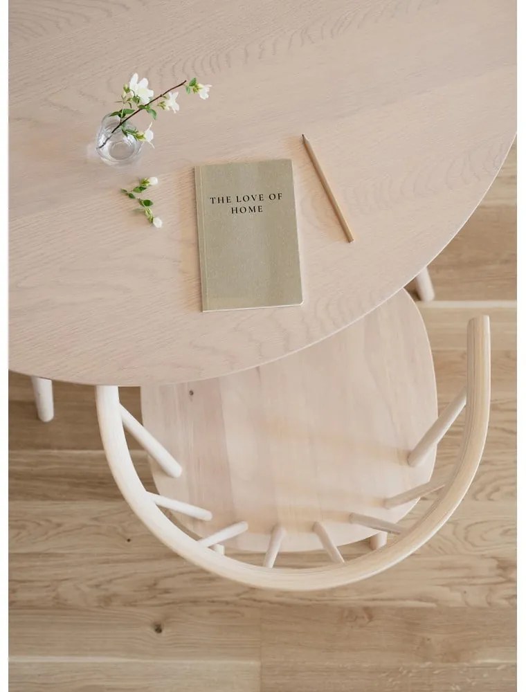 Кръгла маса за хранене с плот от дъб 115x115 cm Yumi - Rowico