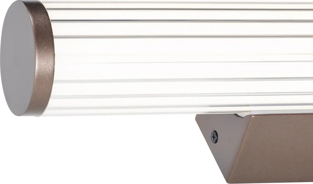 Ретро стенна лампа бронз 40 см вкл. LED IP44 - Coco