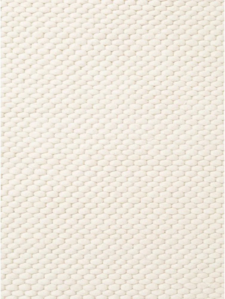 Кремав ръчно изработен вълнен кръгъл килим ø 160 cm Lyon Beans – Elle Decoration