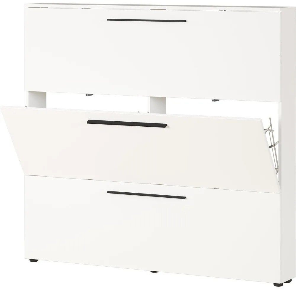 Бял шкаф за обувки с панти Utah - Germania