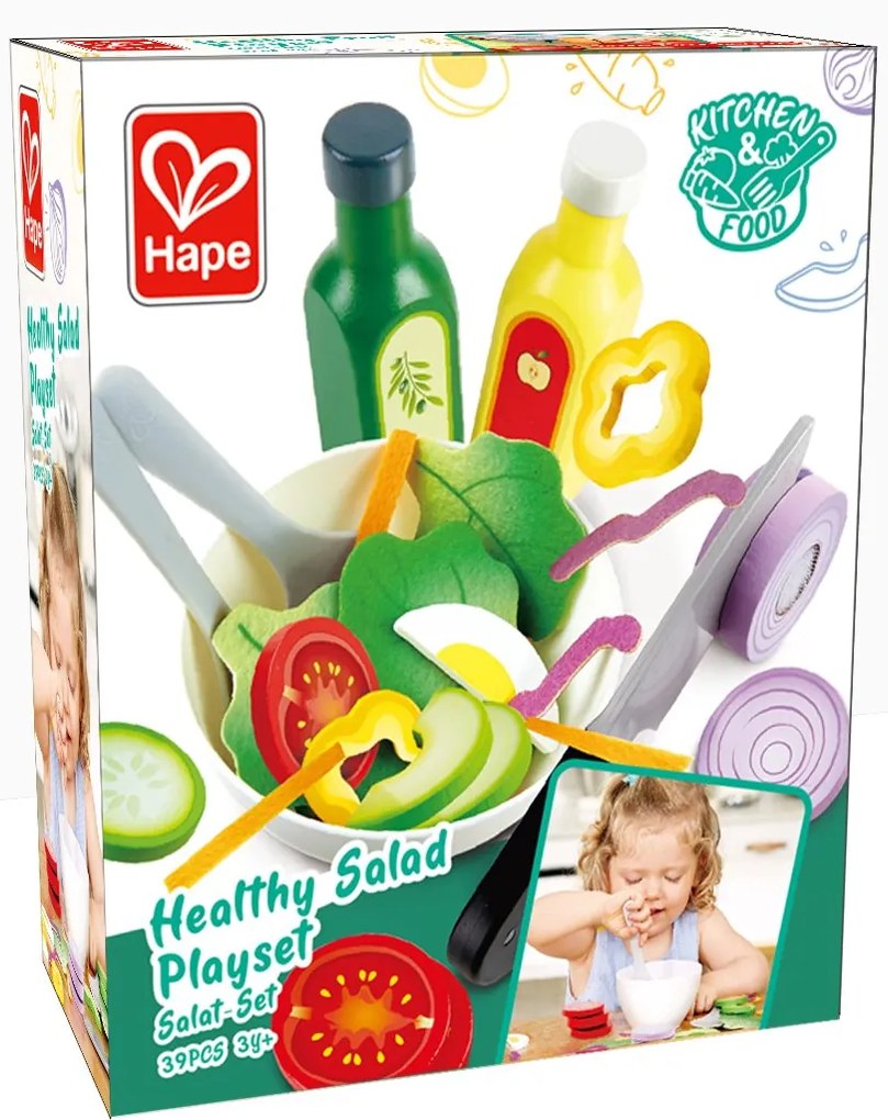 Hape - Дървен комплект - Зеленчуци H3174