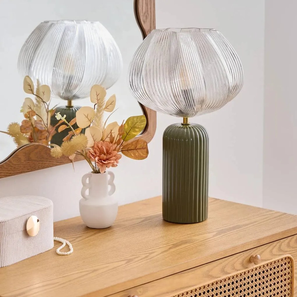 Настолна лампа atmosphera Phylas, 46 cm, Керамика - Теракота
