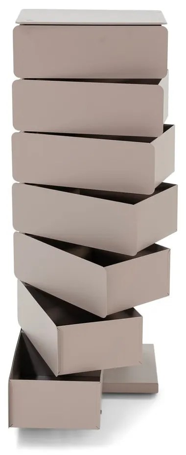 Кафяво-сив метален скрин 37x99x26 cm Joey – Spinder Design