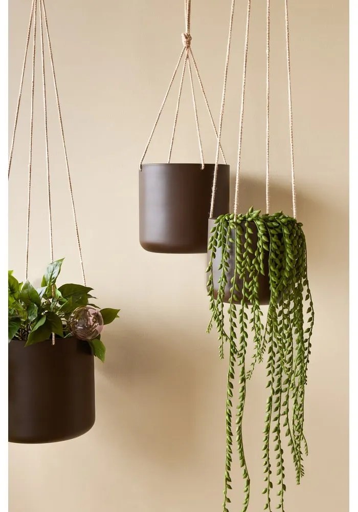 Метални висящи и стенни покрития за кашпи в комплект 3 бр. ø 25 cm Bloom – Hübsch