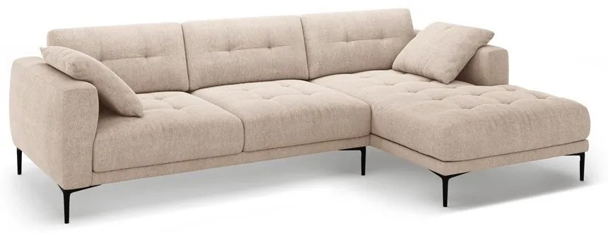 Светлокафяв ъглов диван (десен ъгъл) Bemy – Micadoni
