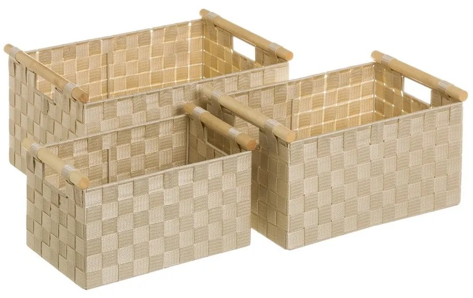 Кошници от плат в комплект от 3 - Casa Selección