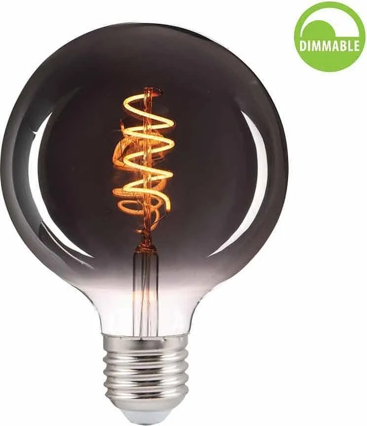 LED крушка VIVALUX FLICK SMOKE LED, ø95, 4W, E27, 1800К